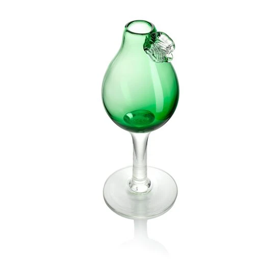 Pear Bud Vase With Stem - Green - Image 2