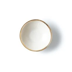 Dessert Bowl With Gold Edge