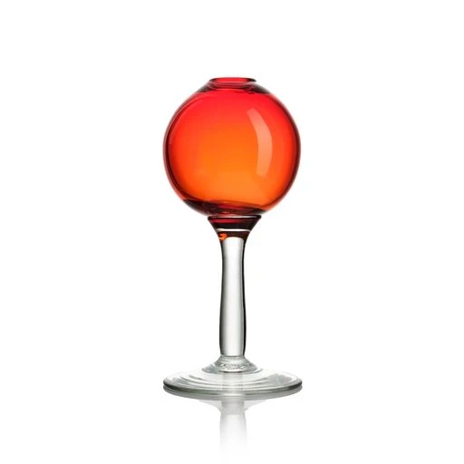 Bauble Bud Vase With Stem - Red
