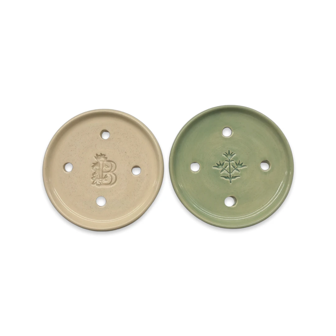 Ceramic Soap Dish In Stone - Image 2