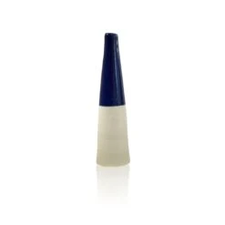 Ceramic Bottle Bud Vase - Deep Blue