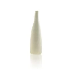 Ceramic Bottle Bud Vase - White