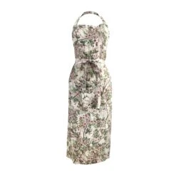 Cherry Blossom Printed Linen Apron