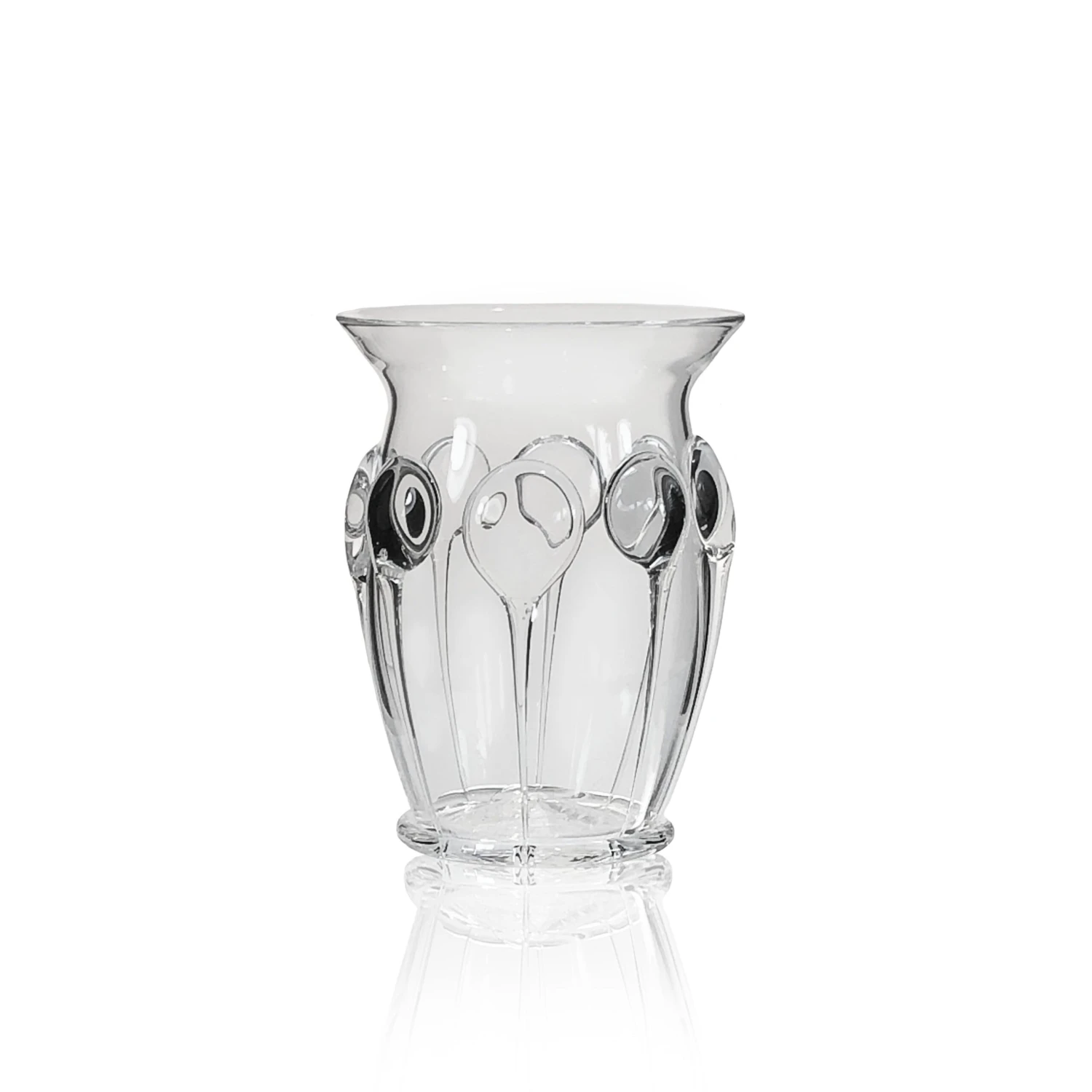 Dot Vase In Clear