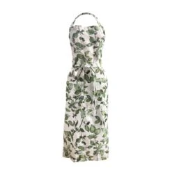 Cobnut Printed Linen Apron