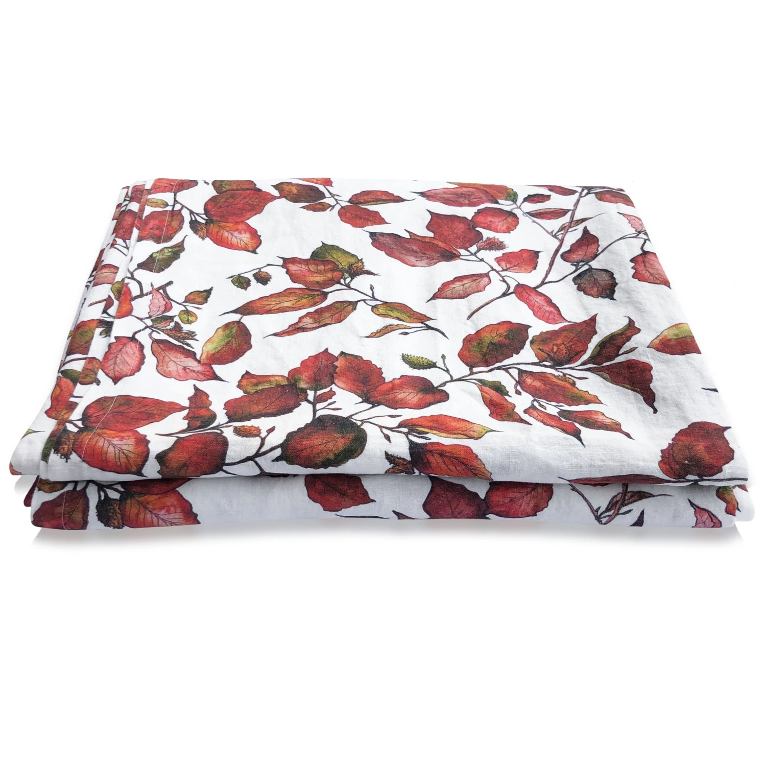 Copper Beech Linen Table Cloth - Image 2