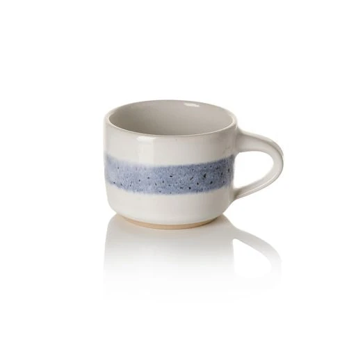 Espresso Cup With Blue Stripe - Image 2