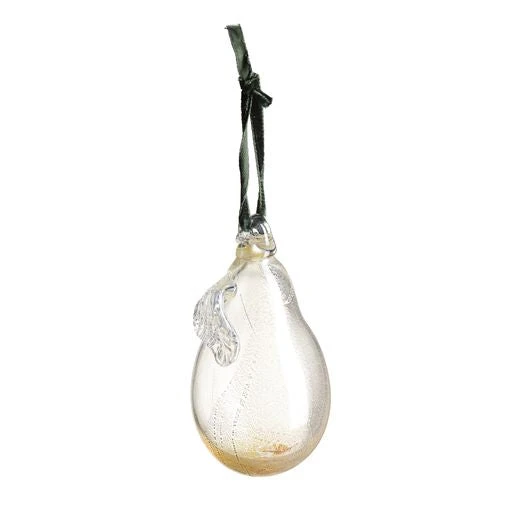 Pear Christmas Decoration - Gold