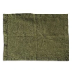 Dark Green Linen Placemat
