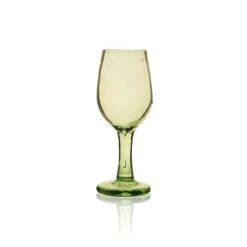 Recycled Wine Glass- Clear