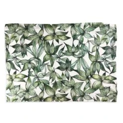 Hellebore Leaves Linen Placemat