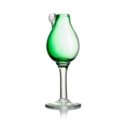 Pear Bud Vase With Stem - Green