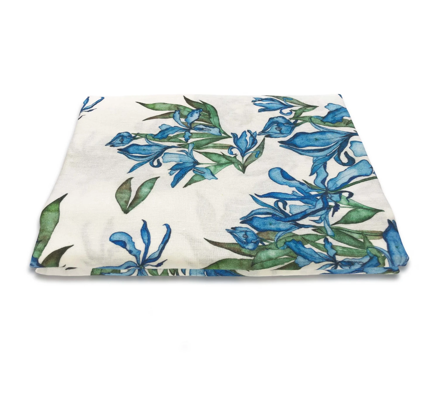 Iris Border Linen Table Cloth - Image 2