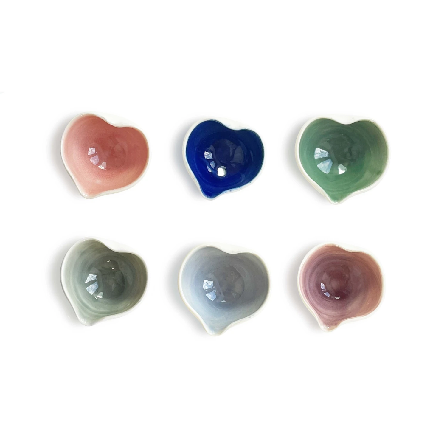 Heart Bowl With Light Blue Centre - Image 3