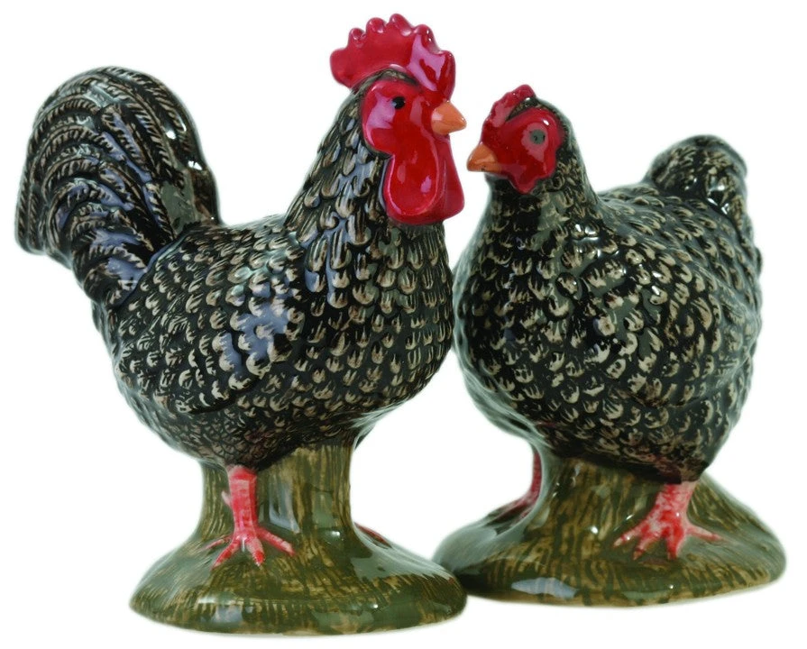 Muran Hen & Cockerel Salt & Pepper Shakers