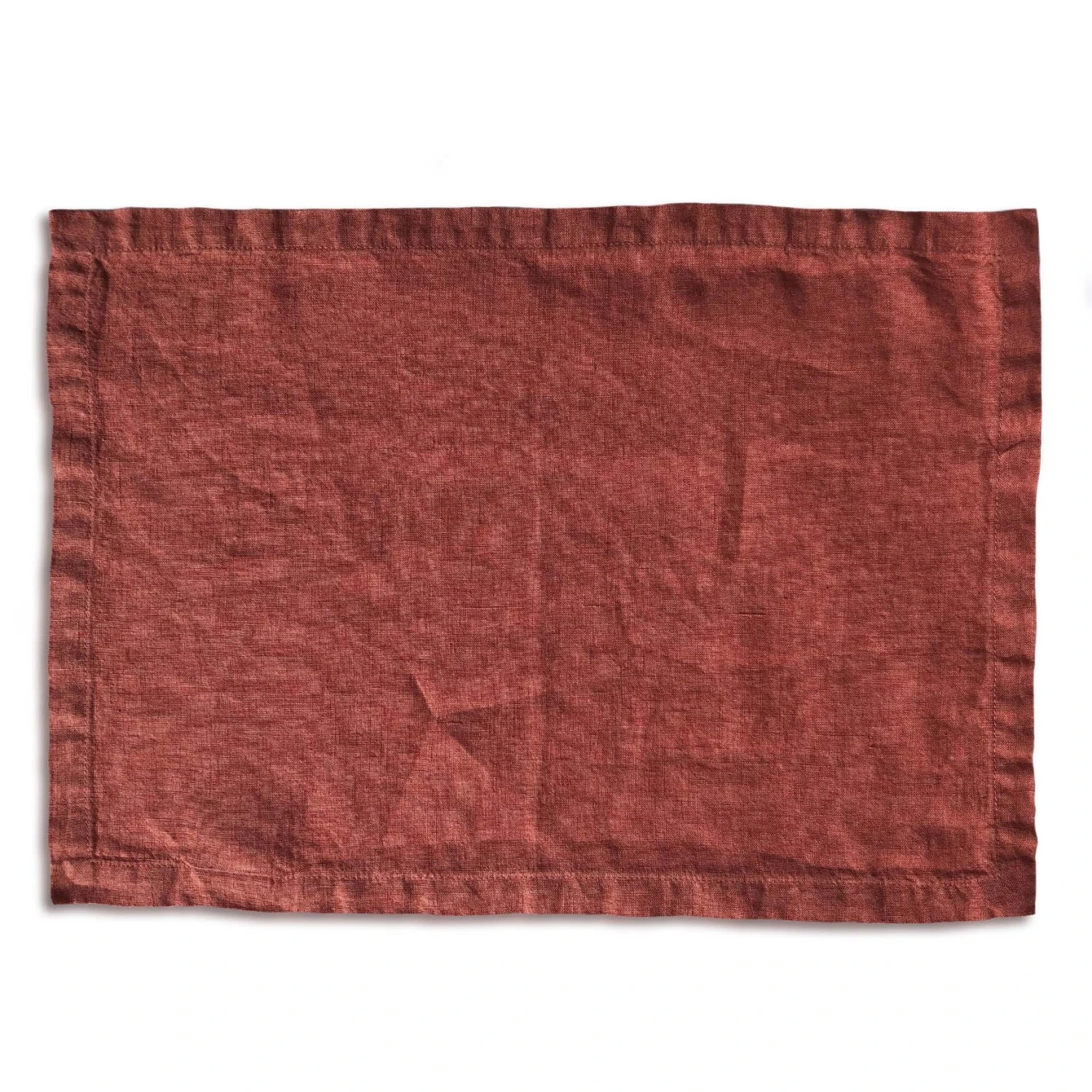 Orange Rust Linen Placemat