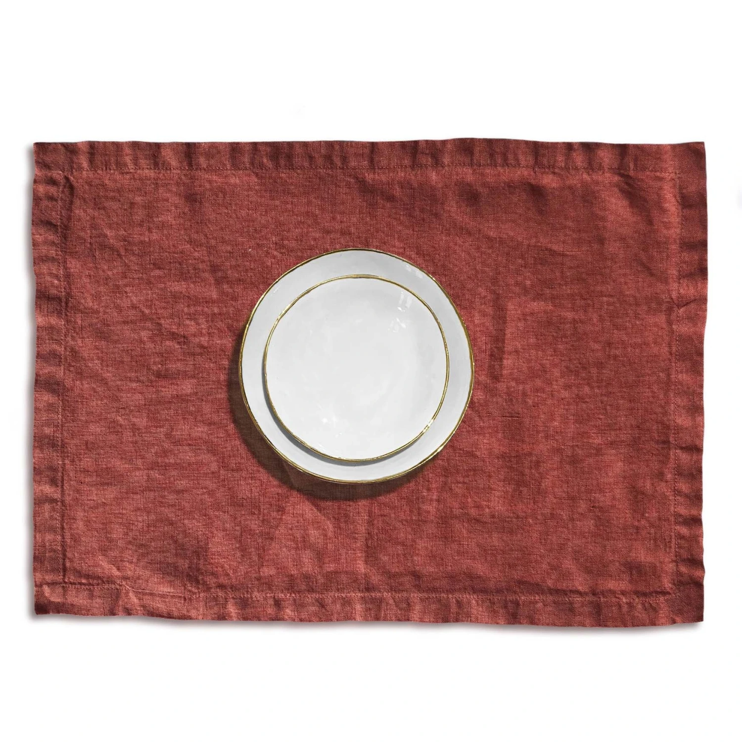 Orange Rust Linen Placemat - Image 2