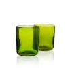 Recycled Water Glass- Olive