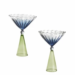 Pair Of Calypso Martini Glasses
