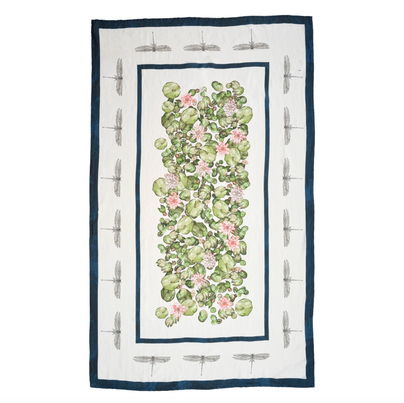 Dragonfly And Waterlily Table Cloth