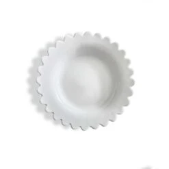Daisy Shallow Bowl - White