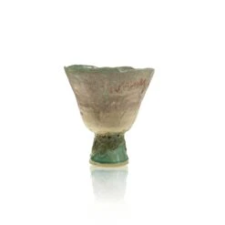 Small Goblet Vase - Pink/Aqua