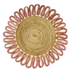Estrella Woven Placemat - Rose Pink