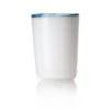 Thyme Hand Blown Water Glass In White/Blue