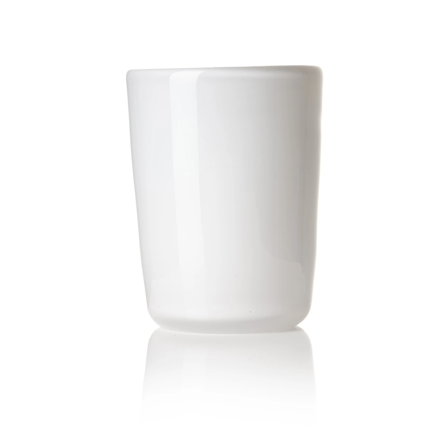 Thyme Hand Blown Water Glass In Opaque White