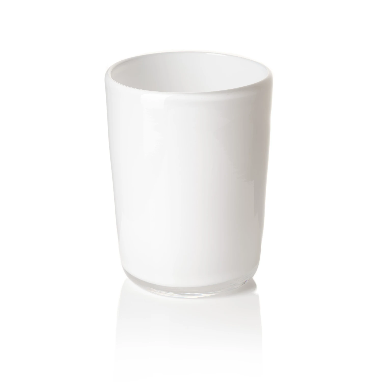 Thyme Hand Blown Water Glass In Opaque White - Image 2