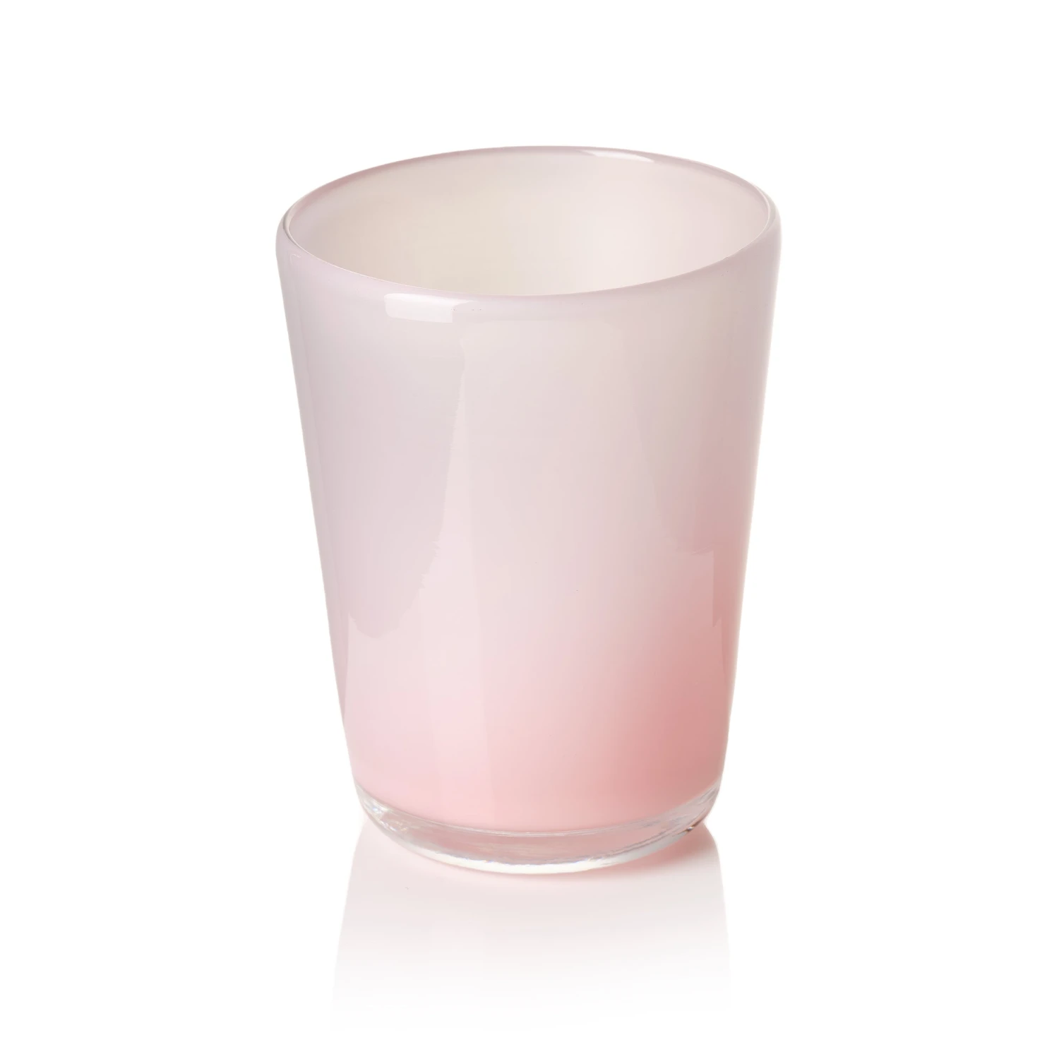 Thyme Hand Blown Water Glass In Opaque Pink - Image 2