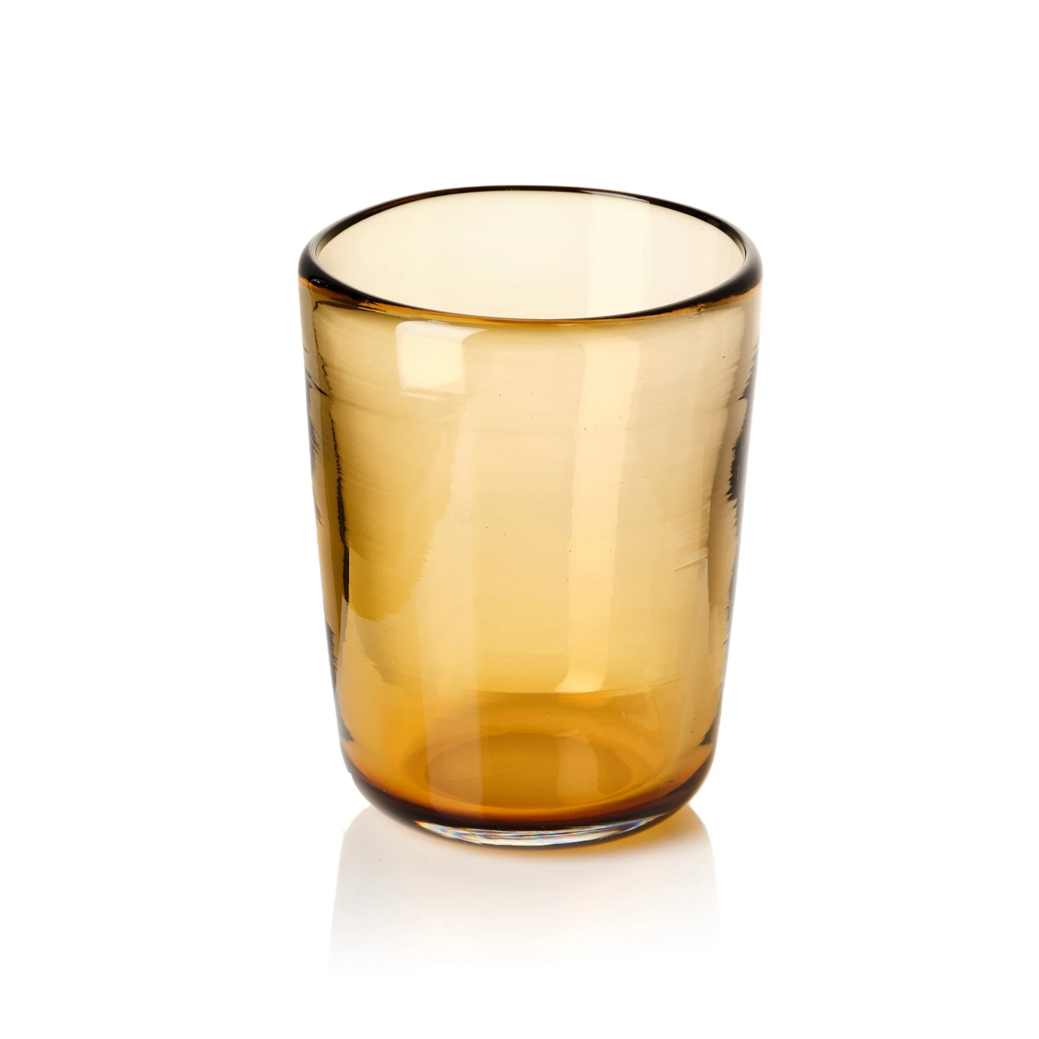 Thyme Hand Blown Water Glass In Amber - Image 2