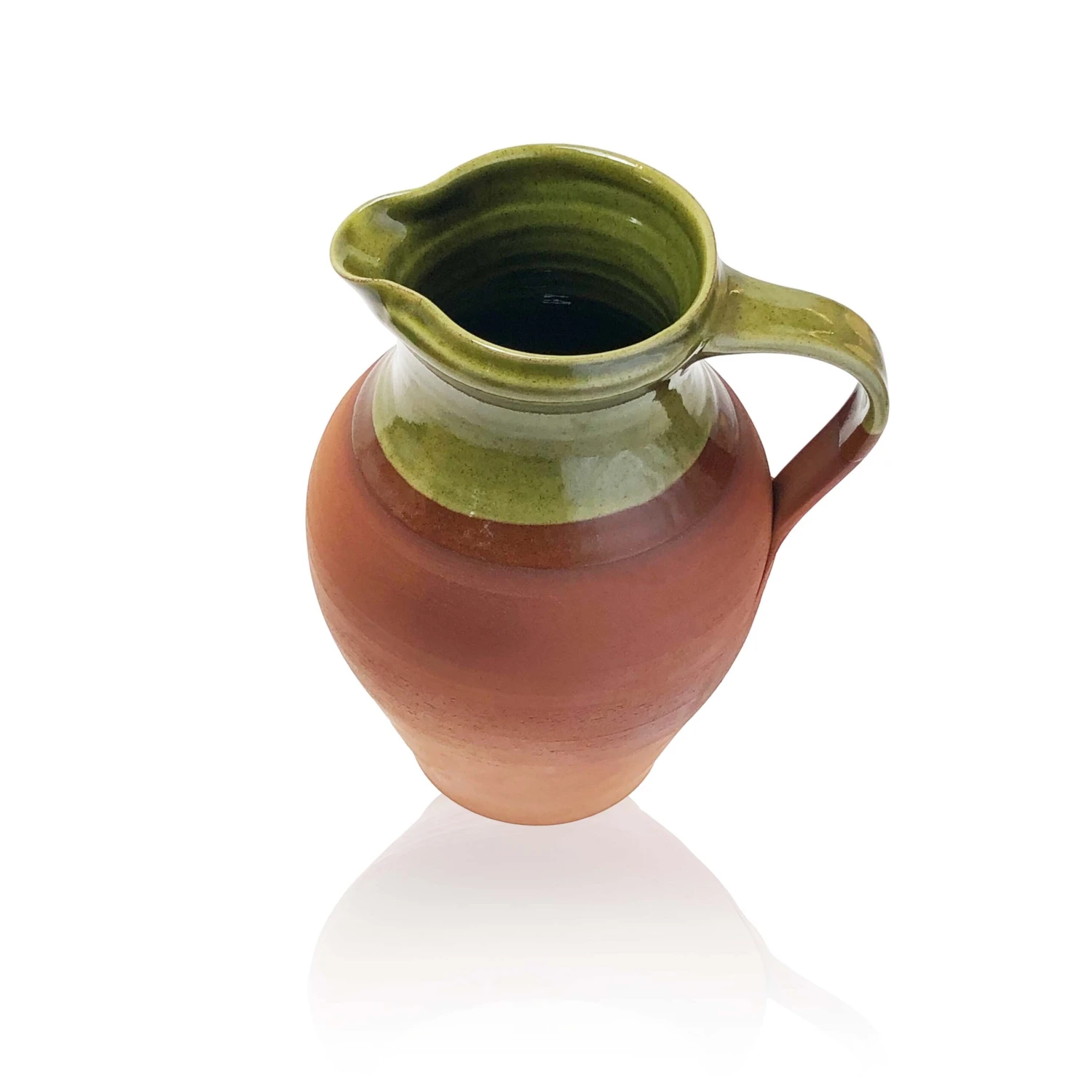 Medium Farmhouse Water Jug In Green - Image 2