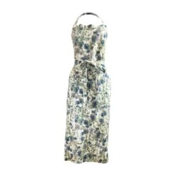 Wild Chicory Printed Linen Apron