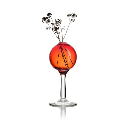 Bauble Bud Vase With Stem - Red - Image 2