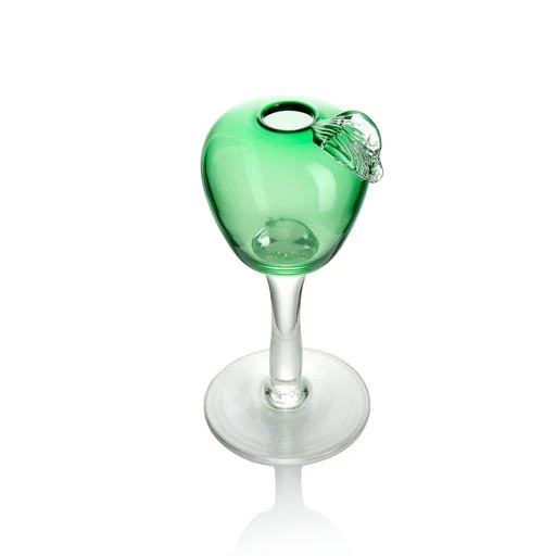 Apple Bud Vase With Stem - Green - Image 3