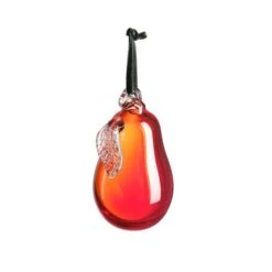 Pear Christmas Decoration - Red